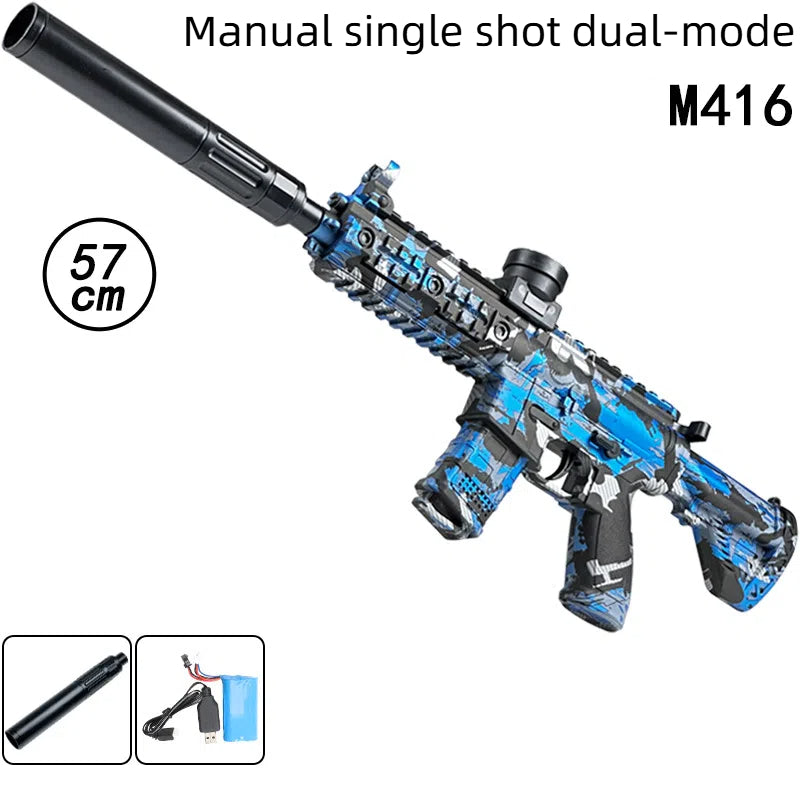 Crystal Electric MP5 High Speed Repeating AK Boy M416 Soft Bullet Toy Gun