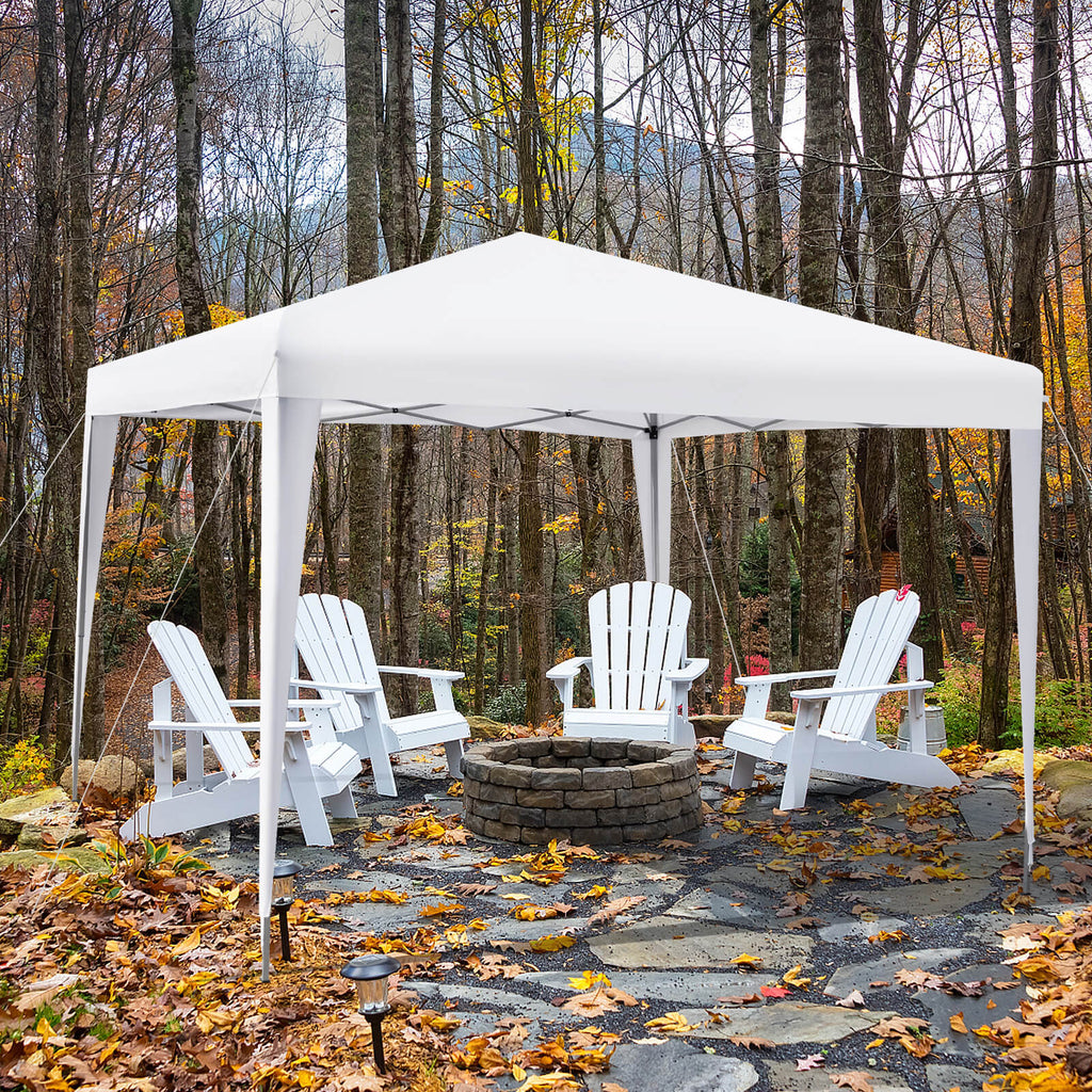 10 x 10 Feet Outdoor Pop-up Patio Canopy for Beach and Camp